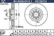 GALFER B1G23001131 Тормозной диск