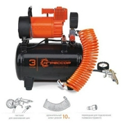 AUTOPROFI AGR3LT Компрессоры АГРЕССОР AGR-3LT металлический ресивер 3л.12V180W шланг10м пистолетд/шин,переход.