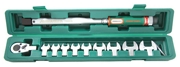 Jonnesway T102001S Набор динамометрический ключ 1/2&quot;&quot;DR со шкалой 40-200 НМ и насадки 13-30мм, 11 предметов