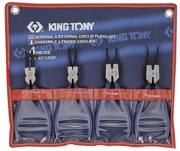 KING TONY 42114GP Набор съемников стопорных колец, 4 предмета