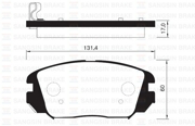 Sangsin brake SP1182