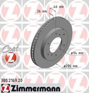 Zimmermann 380216920 Тормозной диск