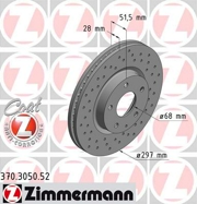Zimmermann 370305052 Перфорированный тормозной диск Sport:Z