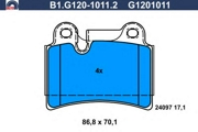 GALFER B1G12010112 Комплект тормозных колодок