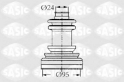 Sasic 2933423 Комплект пыльника, приводной вал