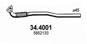 ASSO 344001 Пр. тр. с гофрой Opel Astra G 1,2;1.4 Astra H/H GT