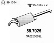 ASSO 587025 Гл.зд.ч. VW Passat 1,6i-2,0i/1.9TD 93-96