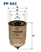Filtron PP843 Фильтр топливный Filtron