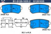 GALFER B1G12010352 Комплект тормозных колодок