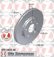 Zimmermann 470243320 Тормозной диск