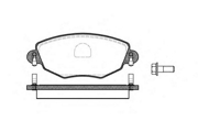 Remsa 077600 Комплект тормозных колодок, дисковый тормоз