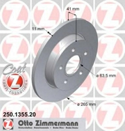 Zimmermann 250135520 Тормозной диск