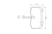 Bosch 0986494012 Комплект тормозных колодок, дисковый тормоз