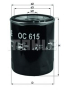 Mahle/Knecht OC615 Фильтр масляный