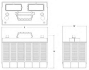 EXIDE EG110B Стартерная аккумуляторная батарея