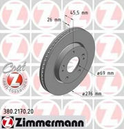 Zimmermann 380217020 Тормозной диск