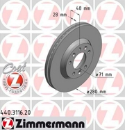 Zimmermann 440311620 Тормозной диск