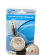 AUTOVIRAZH AV011501 Манометр шинный металл. в блистере