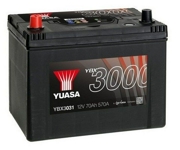 YUASA YBX3031 Аккумулятор Yuasa YBX3000 SMF JIS 72 А/ч п/п  630 А  размер 258*174*225, шт