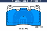 GALFER B1G12010122 Комплект тормозных колодок