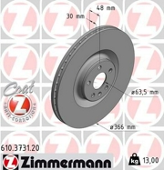 Zimmermann 610373120 Тормозной диск
