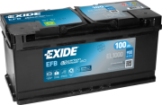 EXIDE EL1000 EFB аккумулятор 12V 100Ah 900A ETN 0(R+) B13 353x175x190 25,5kg