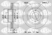 Sasic 4004255J Тормозной диск
