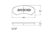 Akebono AN493K Колодки тормозные дисковые передние