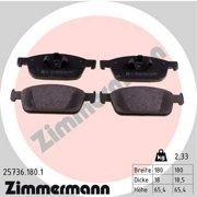 Zimmermann 257361801 Тормозные колодки