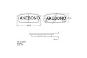 Akebono AN366WK Колодки тормозные дисковые задние