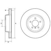 Delphi BG9159C Тормозной диск
