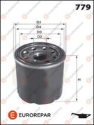 EUROREPAR E149170 Фильтр масляный TOYOTA AVENSIS/HIACE/HILUX/LAND CRUISER 2.0D-4.2D