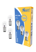 Kraft KT700039 Лампа накаливания Kraft P21/5W BAY15d 12V 21/5W  10 шт.