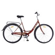 Stels LU079054 Велосипед 28 дорожный Navigator 345 Z010 (2019) количество скоростей 1 рама сталь 20 коричневый с корзиной