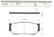 Sangsin brake SP1173