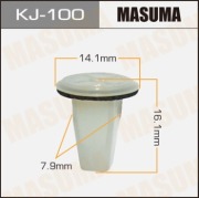 Masuma KJ100 Клипса (пластиковая крепежная деталь)