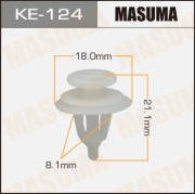 Masuma KE124 Клипса (пластиковая крепежная деталь)