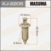 Masuma KJ2205 Клипса (пластиковая крепежная деталь)