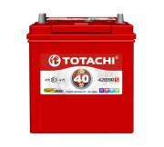 TOTACHI 4589904929724 Батарея аккумуляторная 40А/ч 380А прямая полярн. выносные (Азия) клеммы