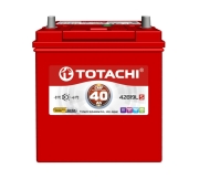 TOTACHI 4589904929717 Батарея аккумуляторная 40А/ч 380А обратная полярн. выносные (Азия) клеммы
