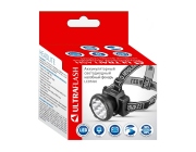 ULTRAFLASH 11648 Фонарь налобный аккумуляторный 220В, черный, 5 LED, 2 режима, пластик, бокс Ultraflash LED5365