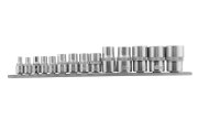 Kraft KT700694 Набор головок торцевых 1/2&quot;Dr, 3/8&quot;Dr и 1/4&quot;Dr E-star 14 предметов