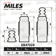 Miles DB47024 Пылезащитный комплект, амортизатор