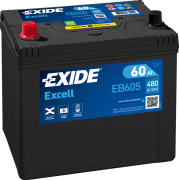 EXIDE EB605 Батарея аккумуляторная 60А/ч 390А 12В прямая полярн. выносные клеммы