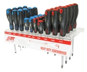 JTC JTC3470S Набор отверток силовых (PH0-PH3 SL3.0-SL8.0) на стенде 44шт JTC /1