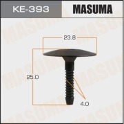 Masuma KE393 Клипса (пластиковая крепежная деталь)