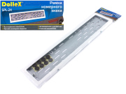 DOLLEX SPL24 Рамка номерного знака металлическая, с металл. адаптером в сб., белая, прямые углы (к-т)