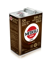 MITASU MJ1004 Масло моторное  MJ 100 MITASU GOLD SN 5W-20 ILSAC GF-5 100% Synthetic