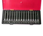 JTC JTCK4152 Набор головок с насадкой TORX, HEX, SPLINE 1/2&quot;&quot; (в кейсе) 15шт  /1