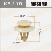 Masuma KE119 Клипса (пластиковая крепежная деталь)